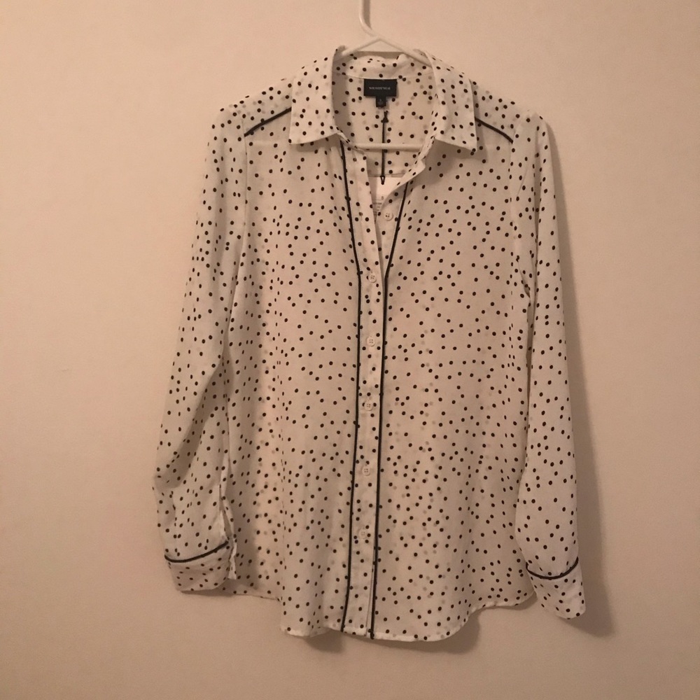 Who what wear silky white button down